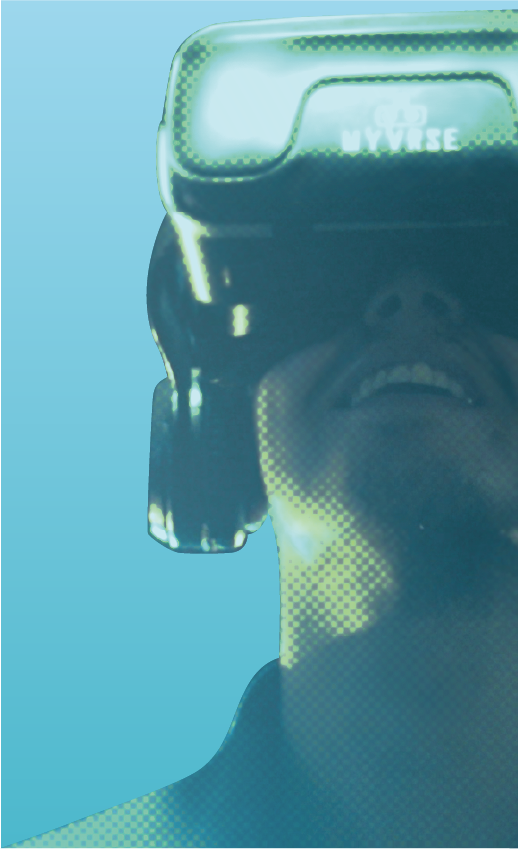 jogador de realidade virtual